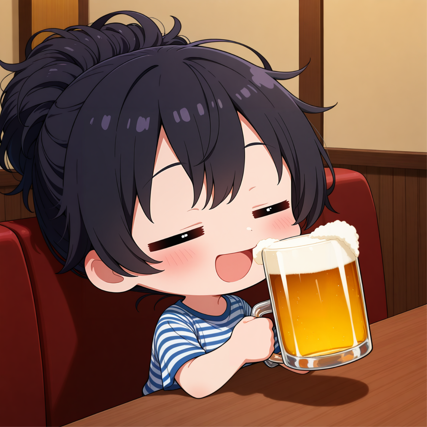 朝からビール | の人気AIイラスト・グラビア