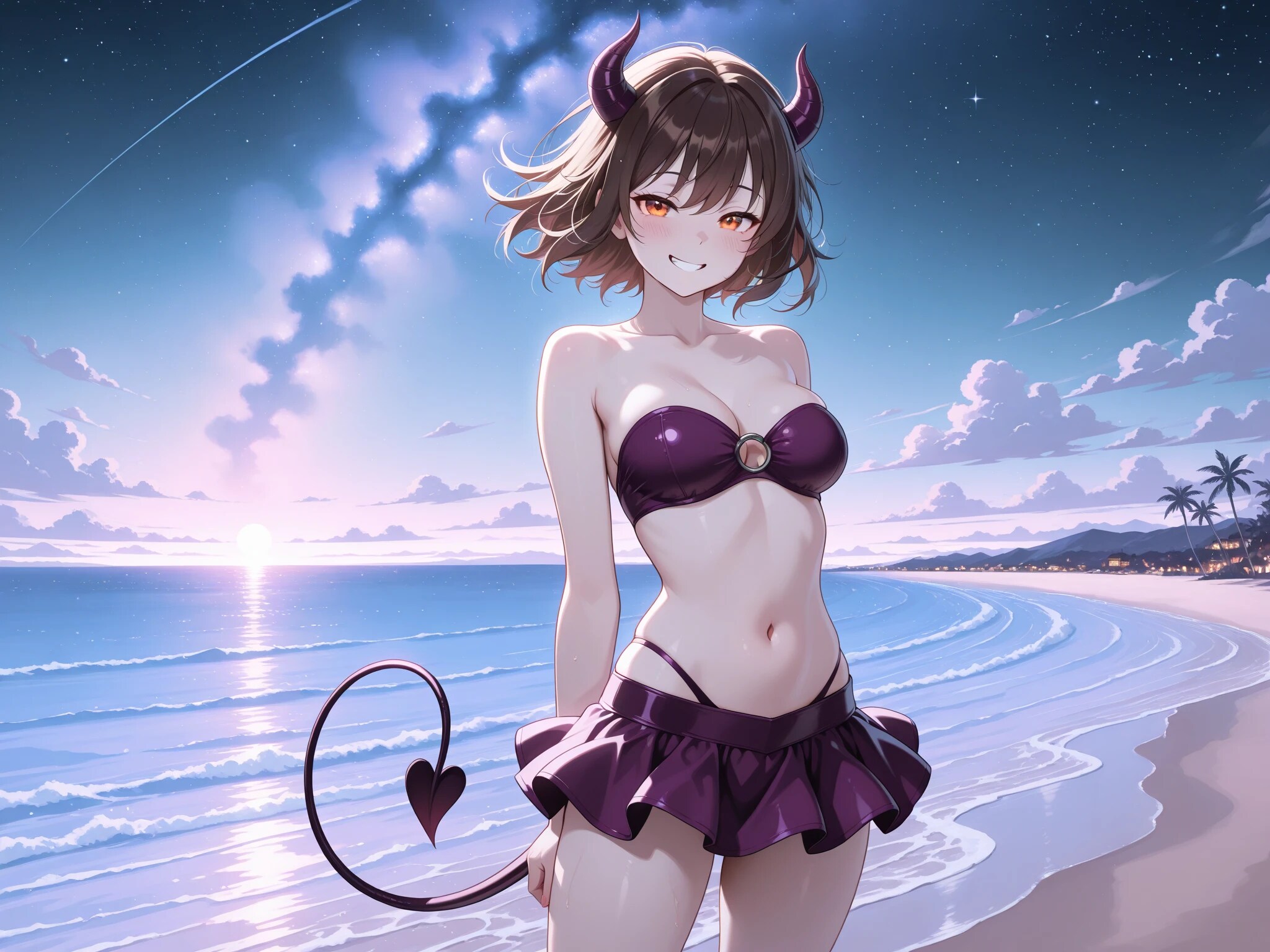 小悪魔凪ちゃんと夜のパステル・ビーチ
