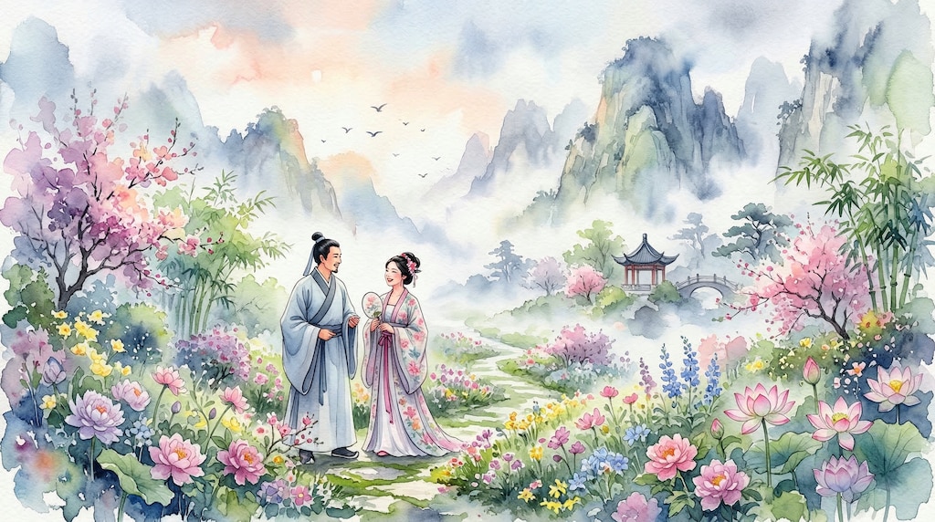 春天百花盛開(花咲く春)