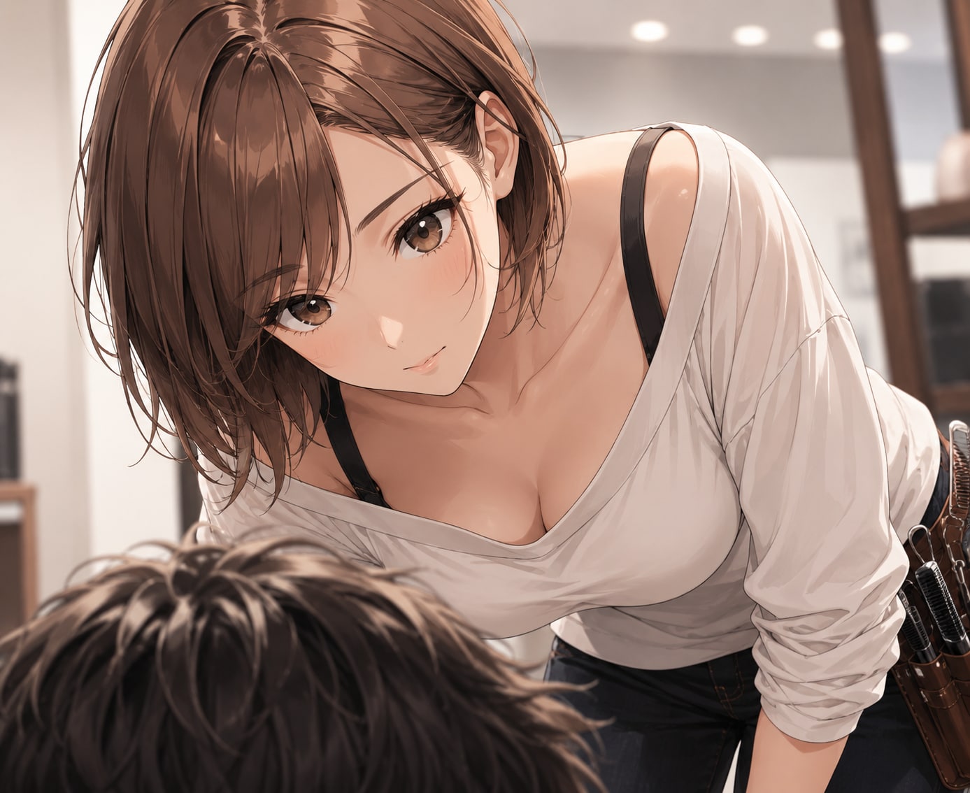 目のやり場に困る