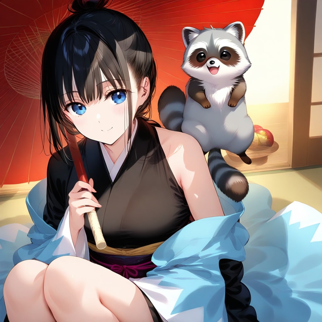 真琴とペットのポン | の人気AIイラスト・グラビア