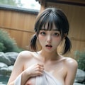 巨乳ショートツインテ（まじ？ここ混浴？） 6枚目