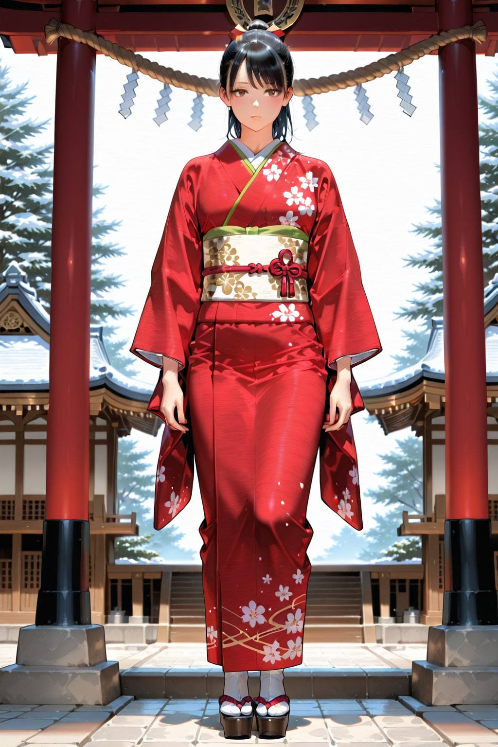 冬の神社  PHOENIX | の人気AIイラスト・グラビア