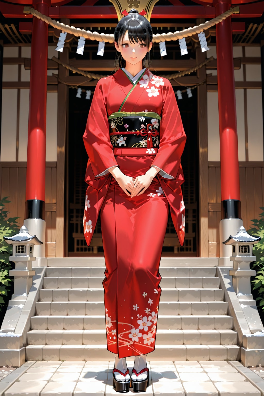 冬の神社  PHOENIX