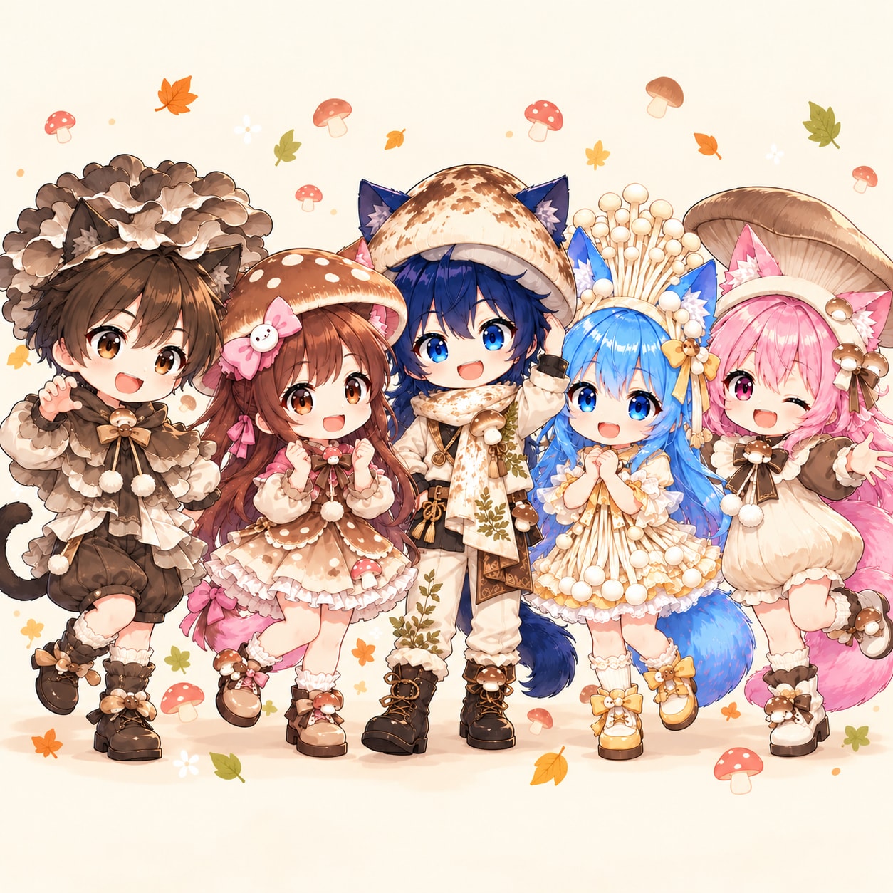 きのこコーデできのこ狩り。 | の人気AIイラスト・グラビア
