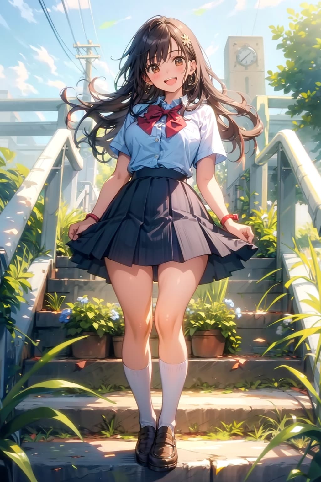 私のこと、撮ってるの！？ | の人気AIイラスト・グラビア