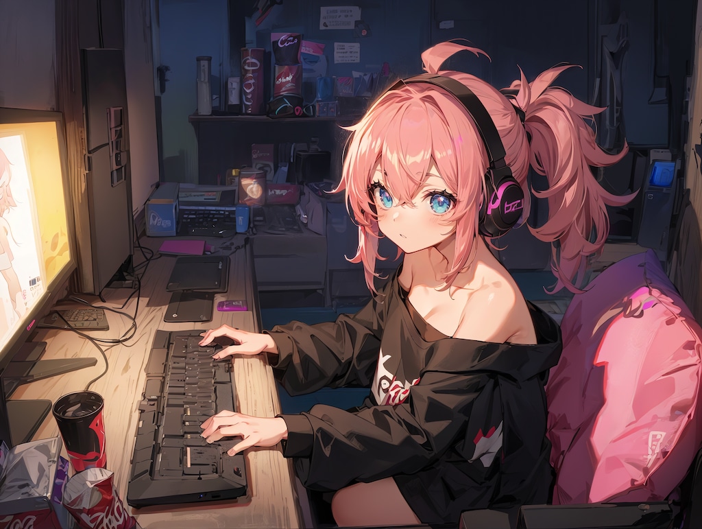 夏休み＠一晩中ゲーム＆ネット