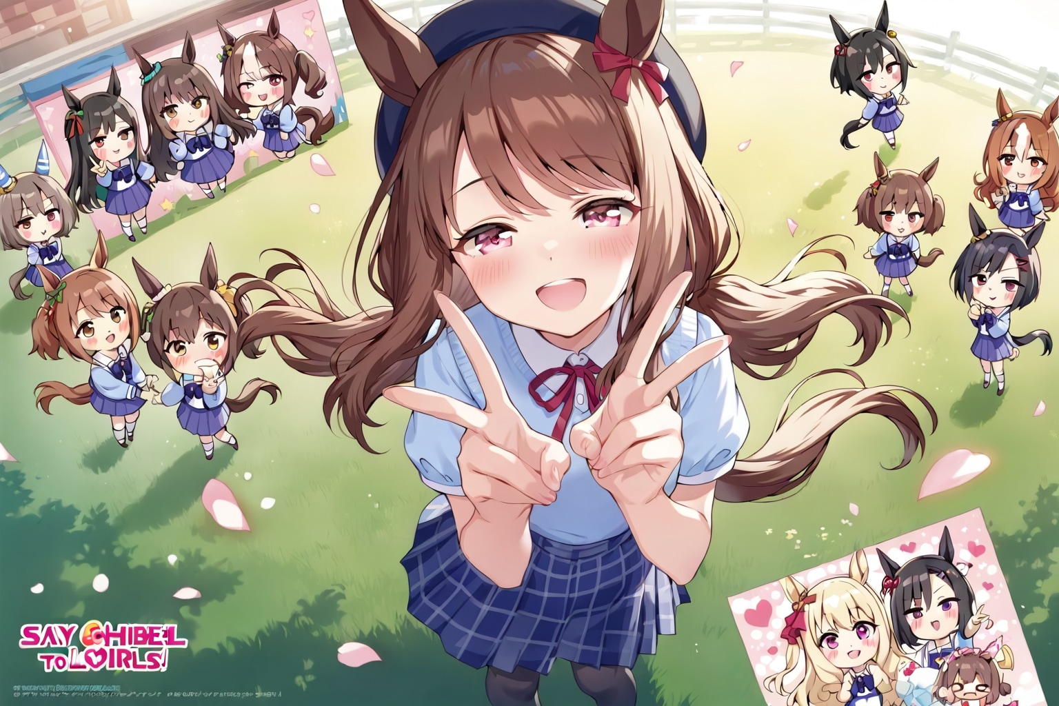 お姉さんと、ウマちびちゃん。 | の人気AIイラスト・グラビア