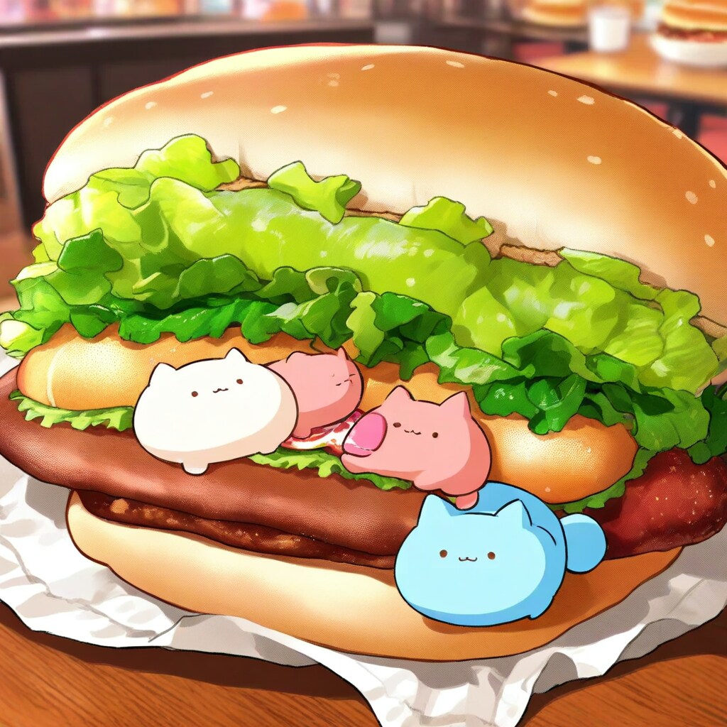 もふもふ！！ネコバーガー🐱🍔