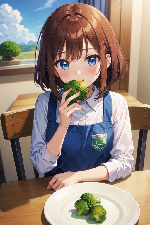 三時のおやつにブロッコリー食らう女子高生🥦︎