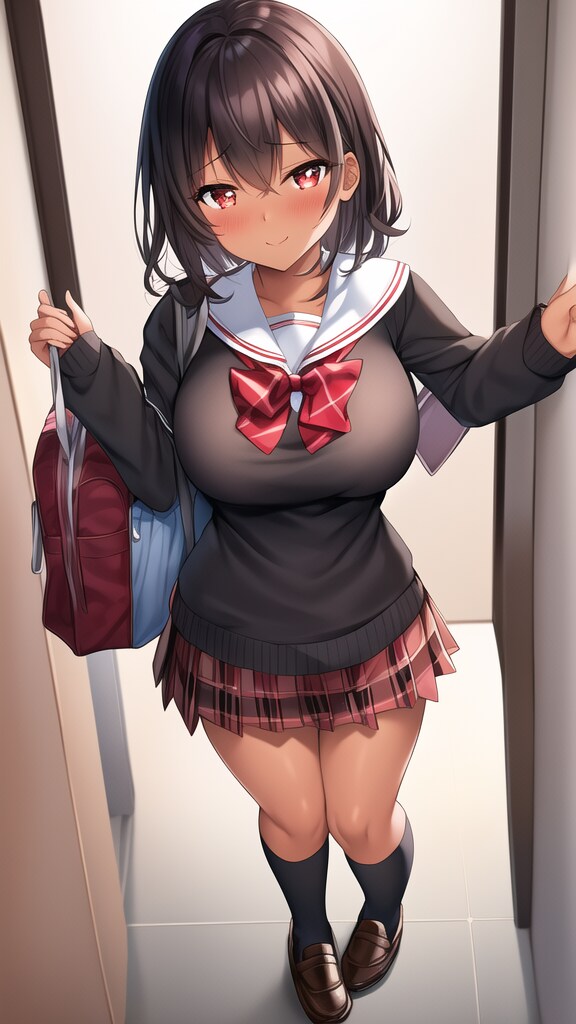褐色JK（女子高生）21