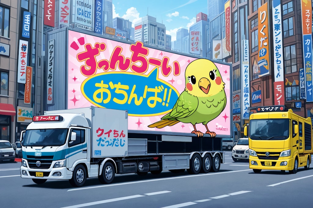 喋るインコアドトラック