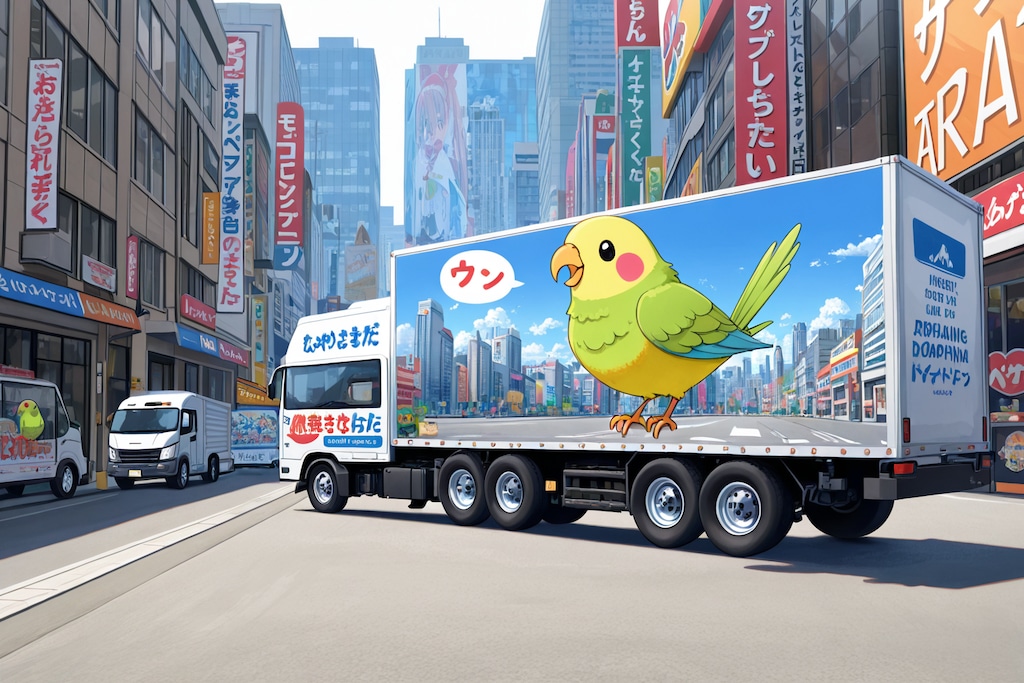 喋るインコアドトラック