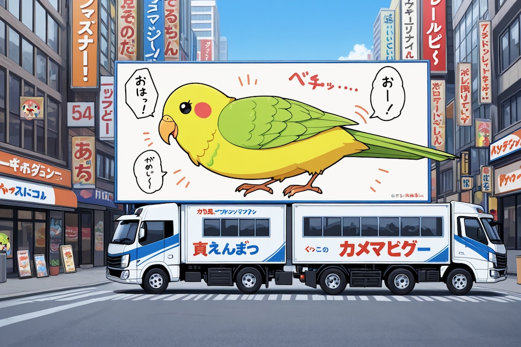 喋るインコアドトラック