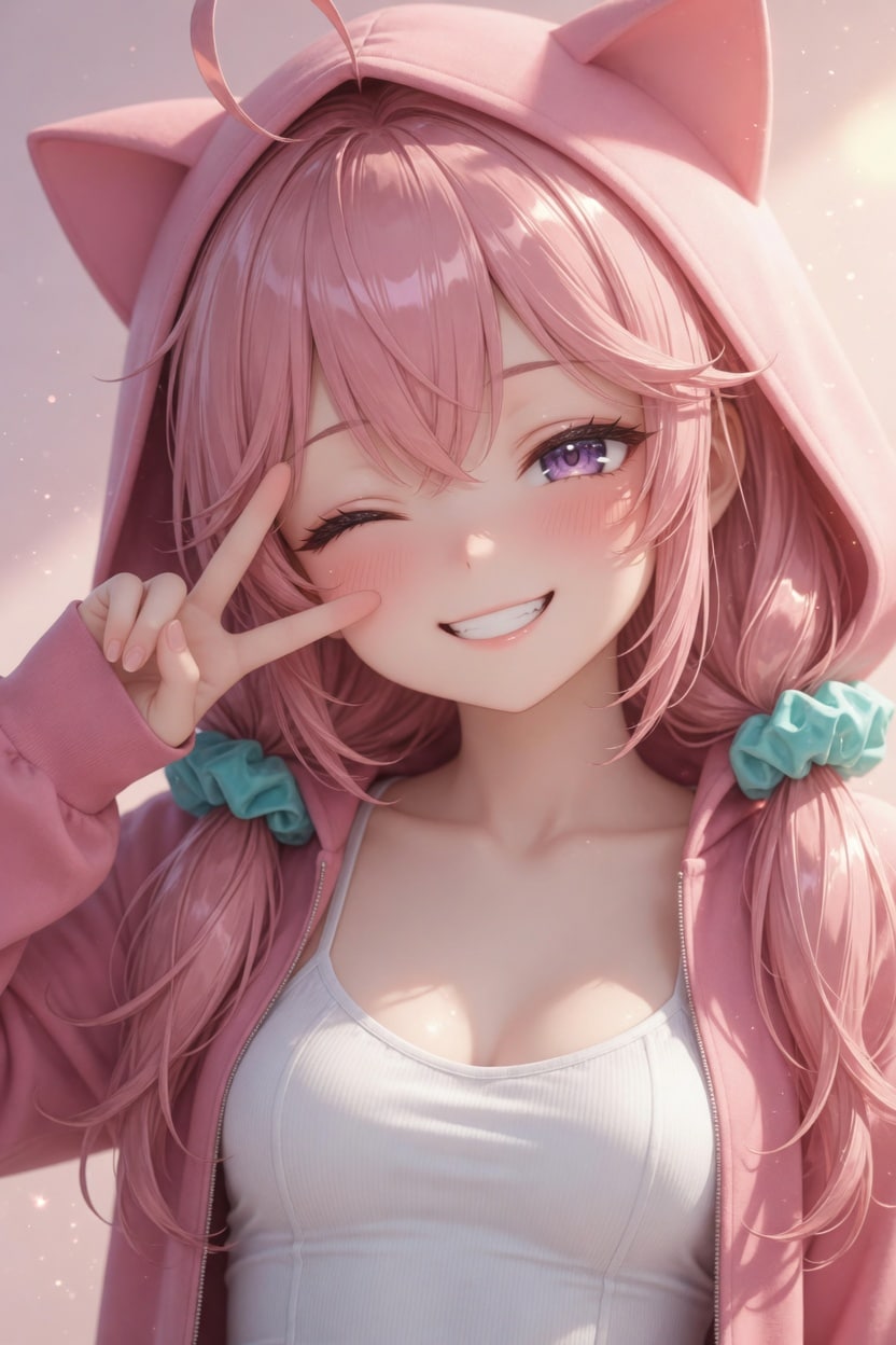 ピンクの女の子 | の人気AIイラスト・グラビア