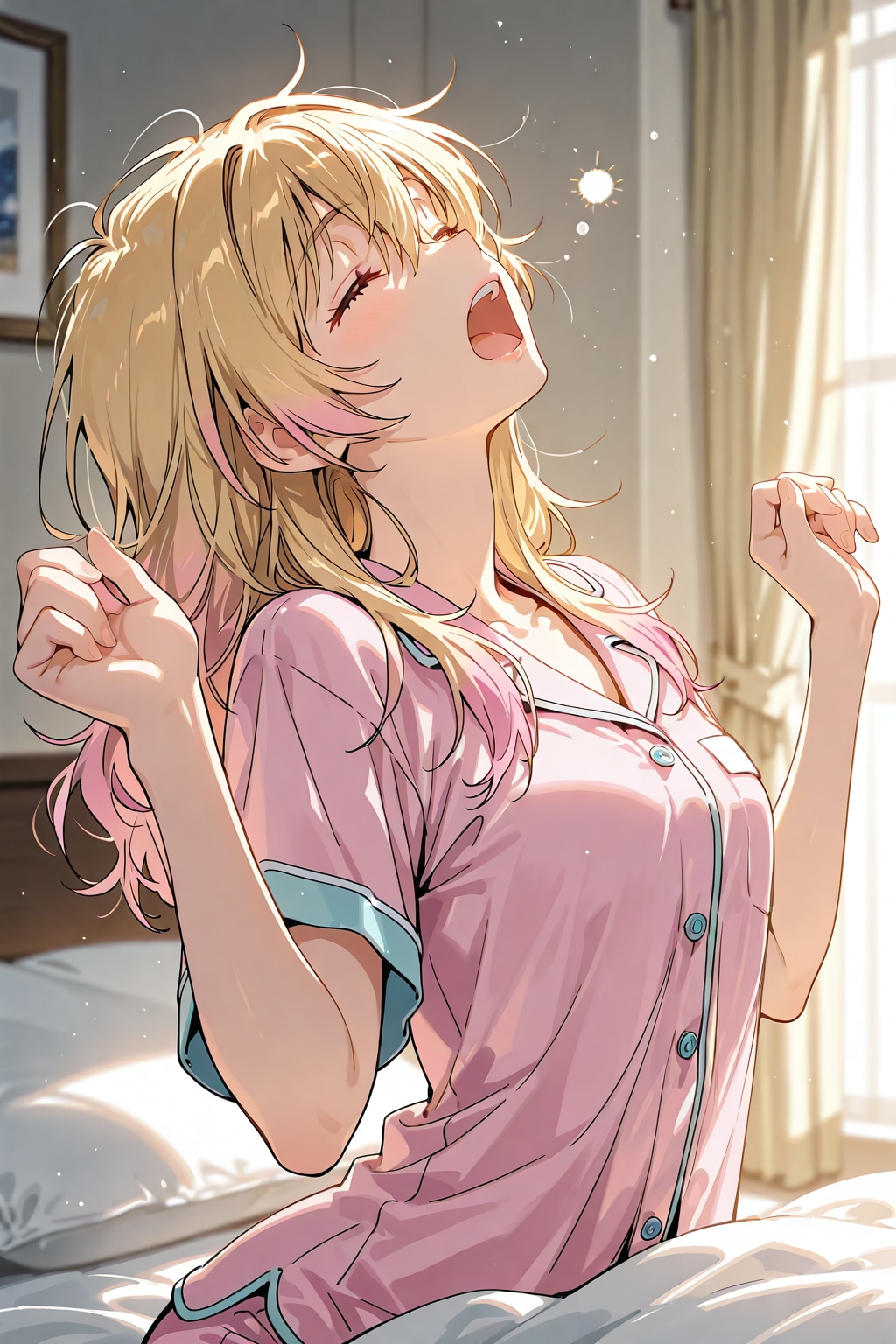 …ふ、　ぁ～ふ