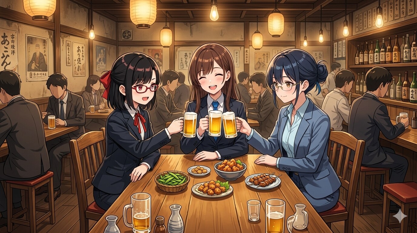 桐島さんを介した他所属マネージャーとの飲み会 | の人気AIイラスト・グラビア