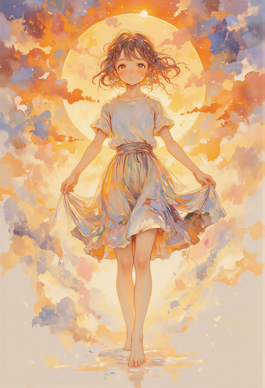 夕焼けの中の思い
