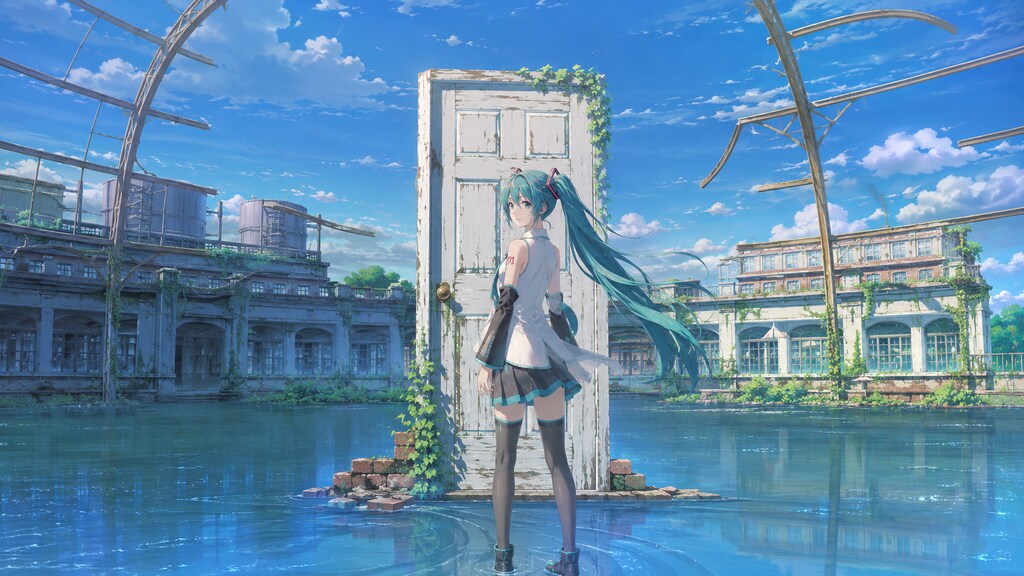 初音ミク　すずめの戸締まり風