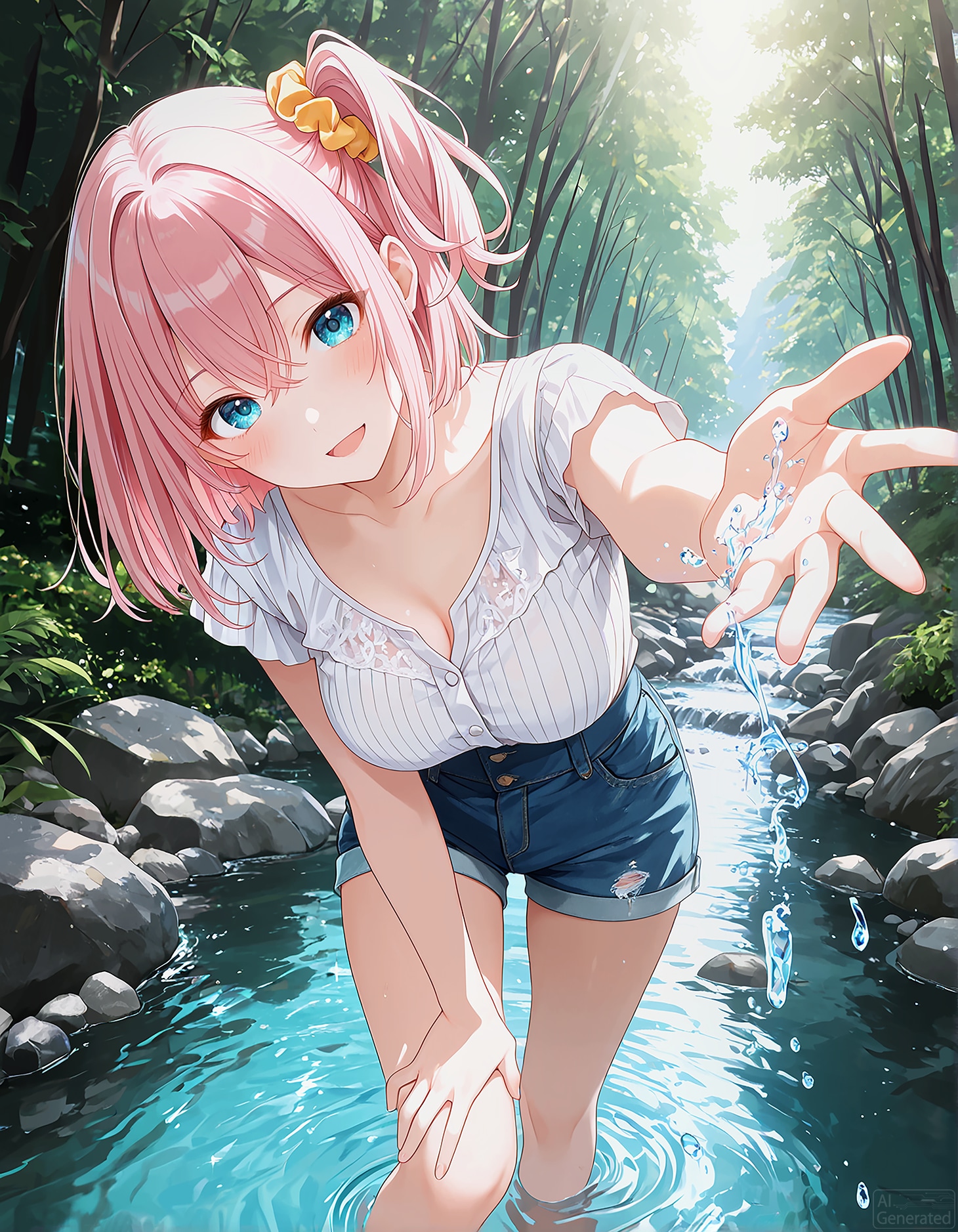 川遊び