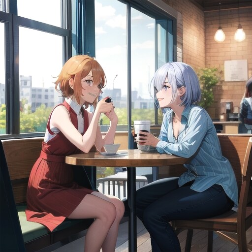 喫茶店にて