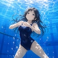 夏はプールだね 4枚目