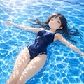 夏はプールだね 2枚目