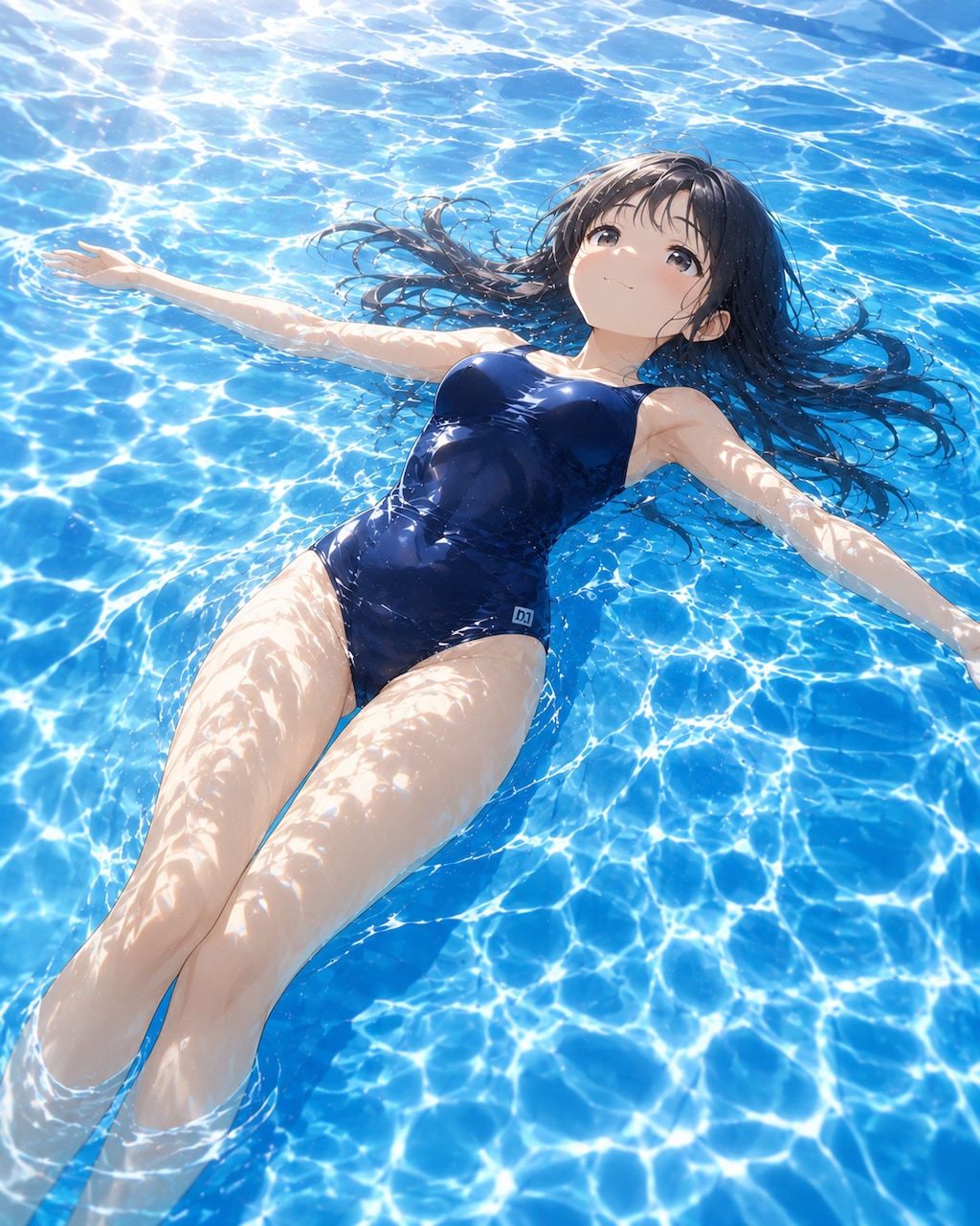 夏はプールだね