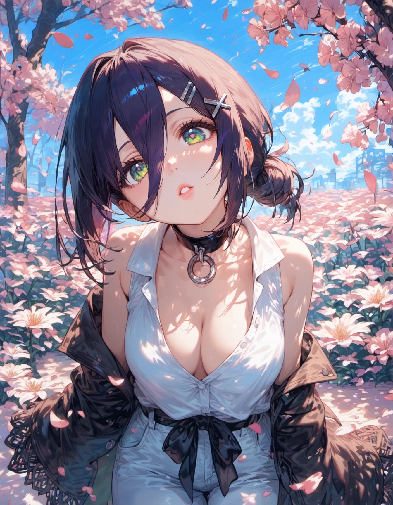Cherry Blossoms and Silver Rings