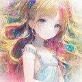 colorful hair 3枚目