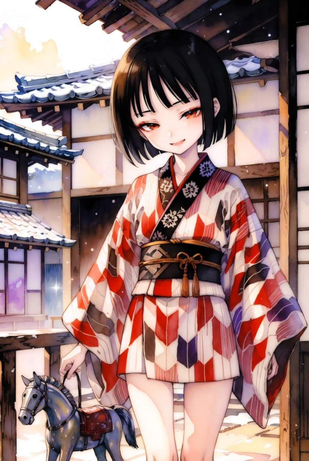 やしきわらし フィギア （年賀用 馬人形有り ver.／無し ver.）