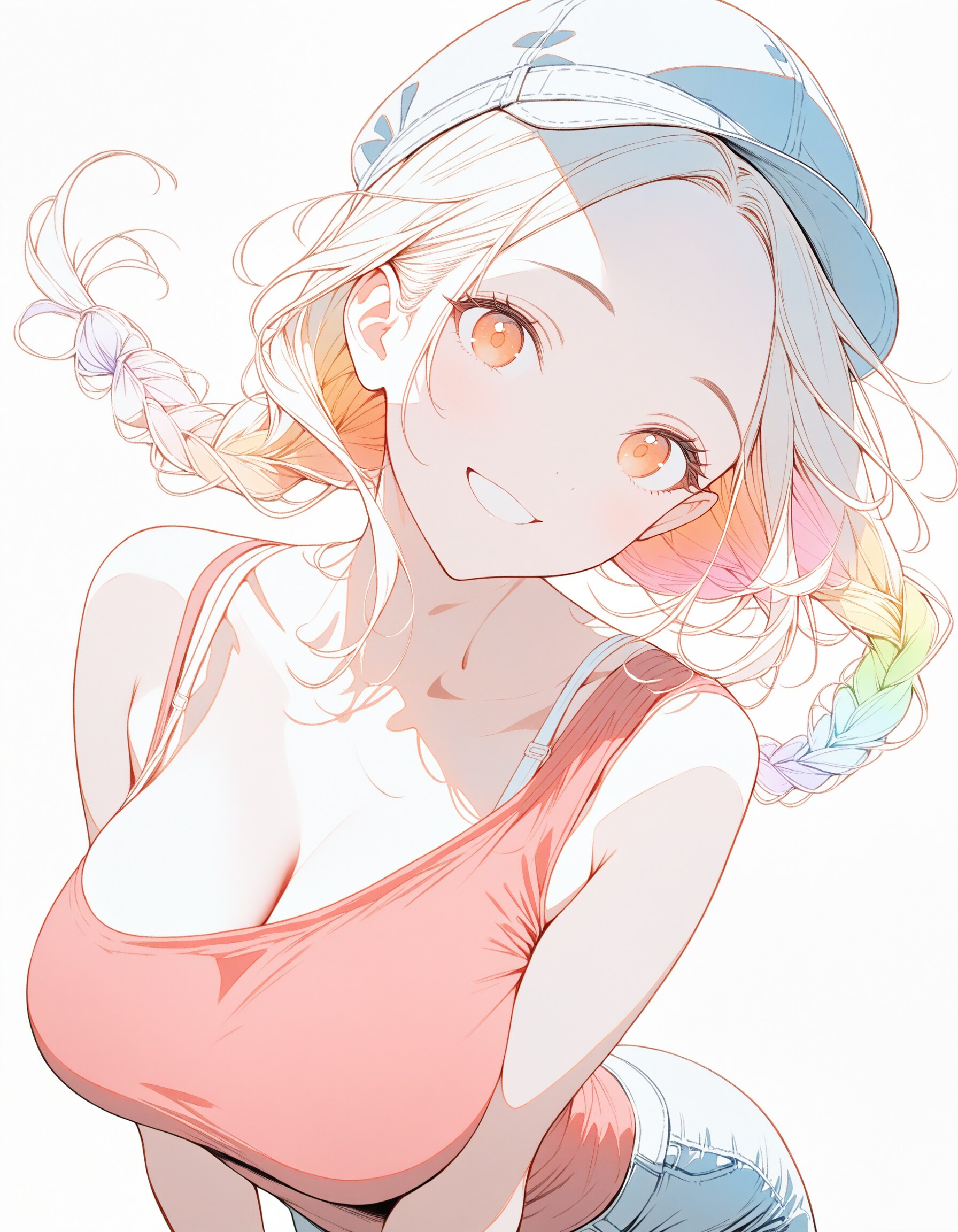 レインボーHair姉さんXL | の人気AIイラスト・グラビア