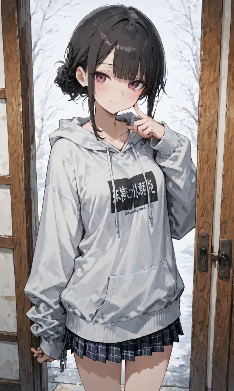 パーカー女子 | の人気AIイラスト・グラビア