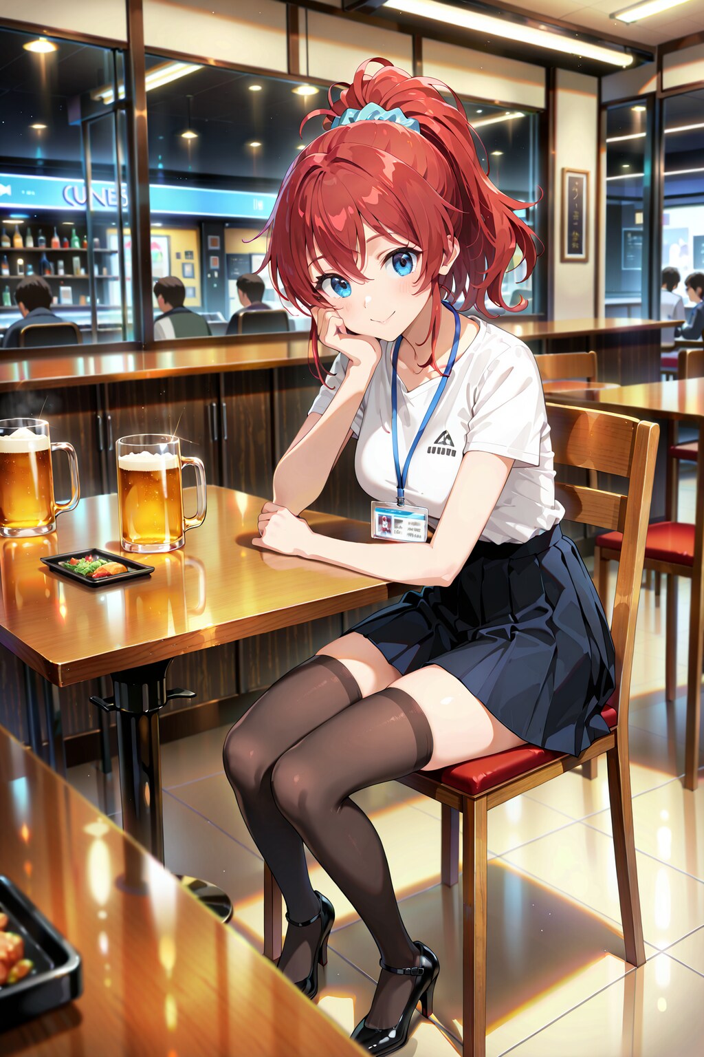 給料日、仕事帰りのジト目先生 Y625