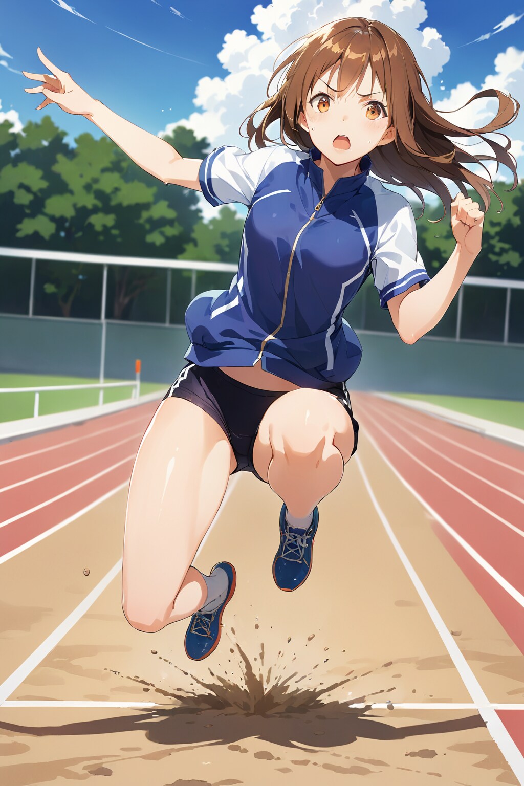 走り幅跳びの練習 | の人気AIイラスト・グラビア