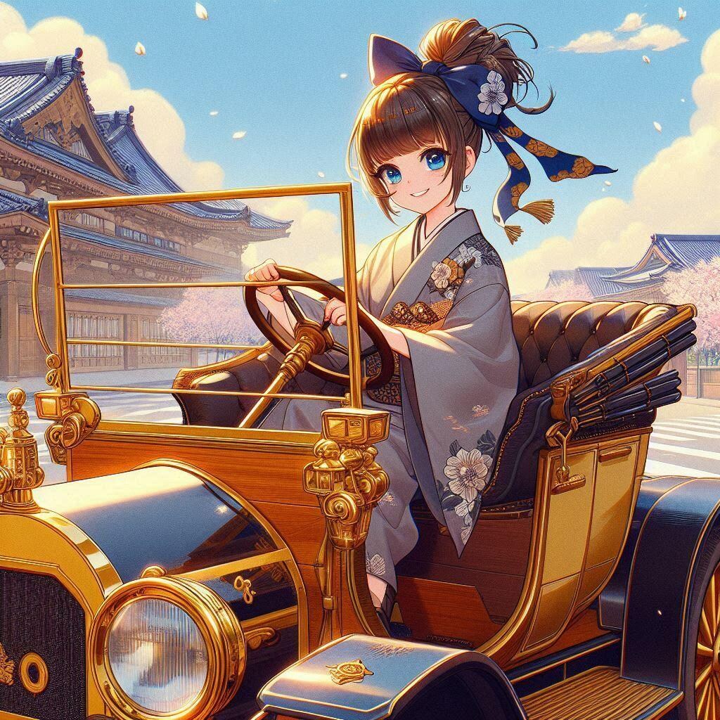 お嬢さまのご趣味は自動車を運転すること