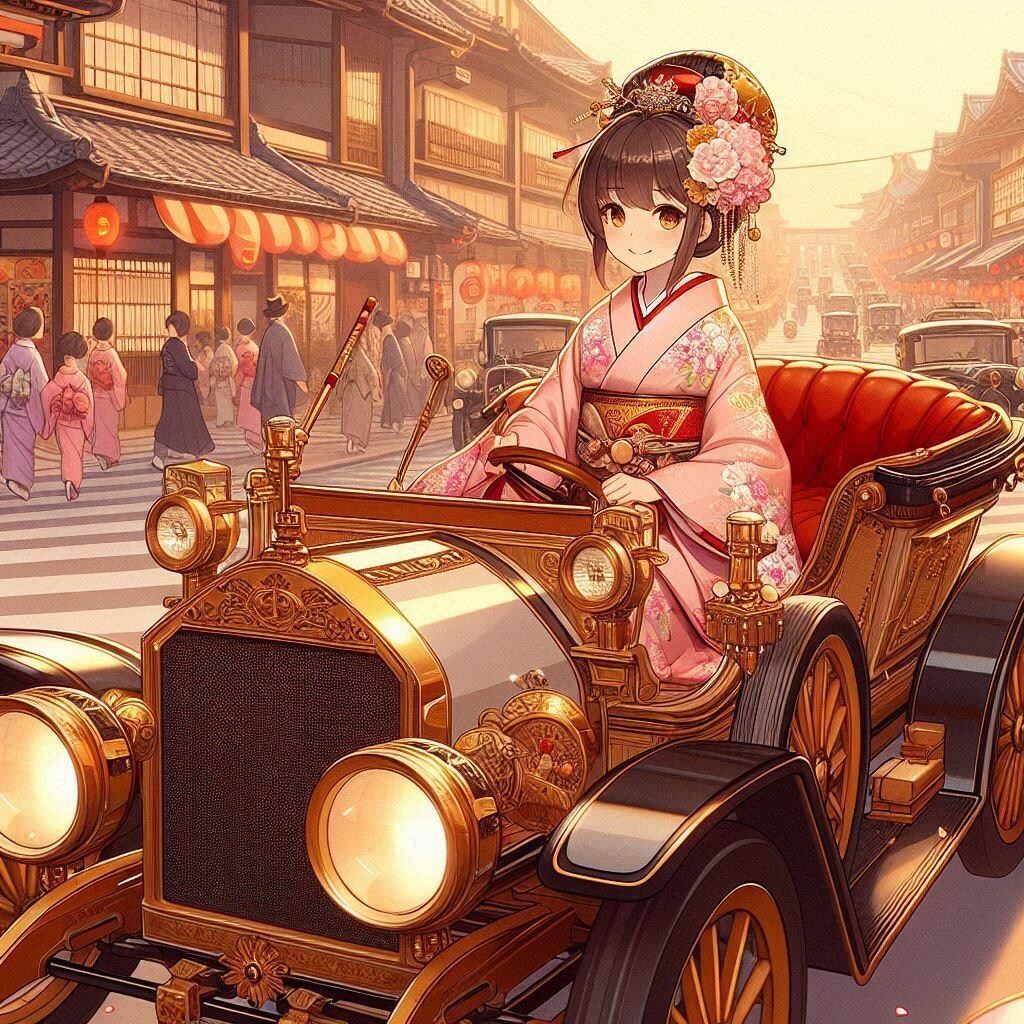 お嬢さまのご趣味は自動車を運転すること