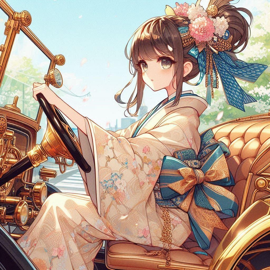 お嬢さまのご趣味は自動車を運転すること