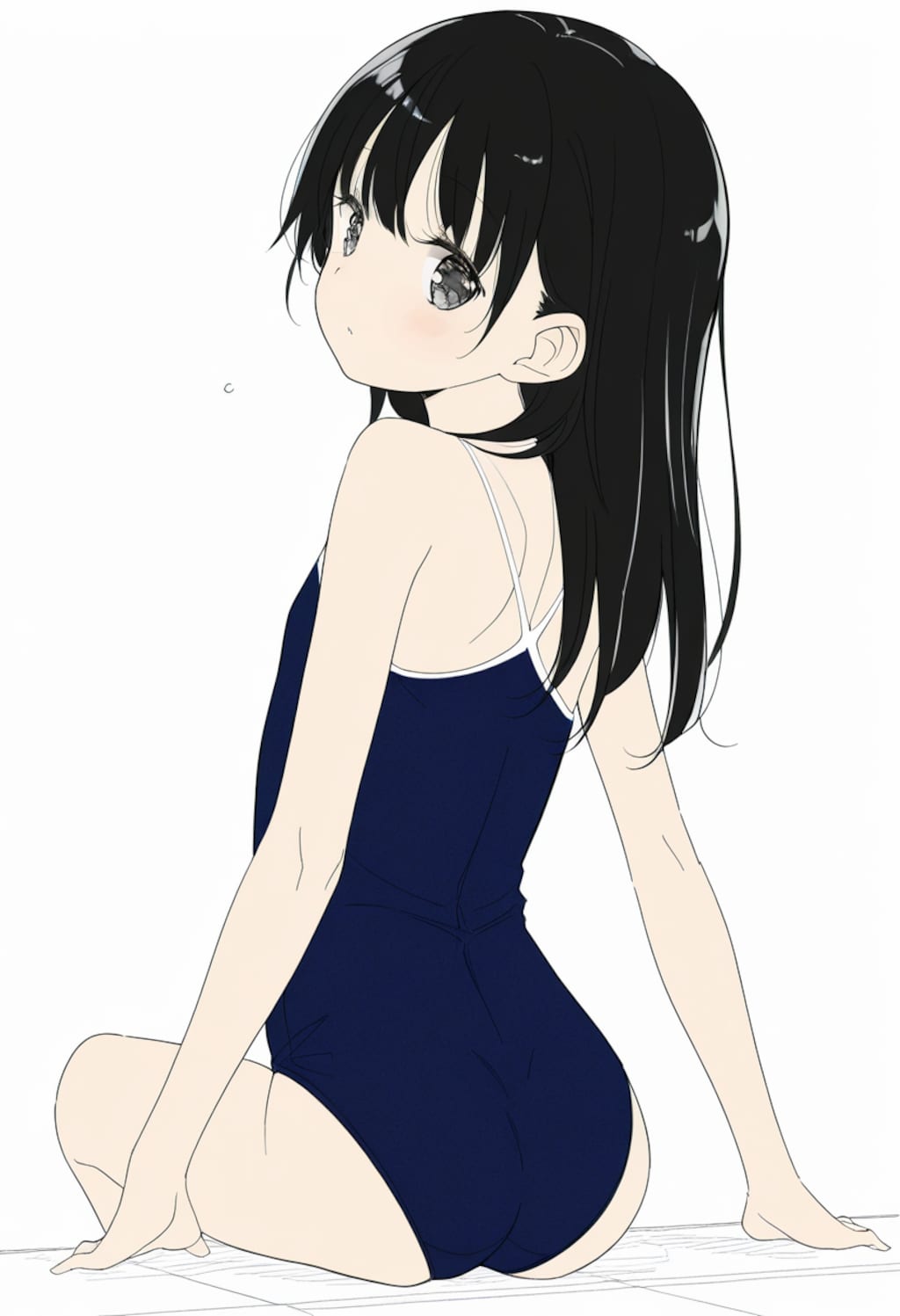 スクール水著な女の子