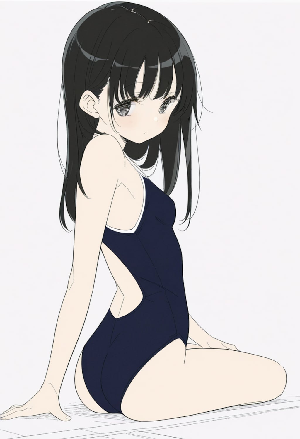 スクール水著な女の子