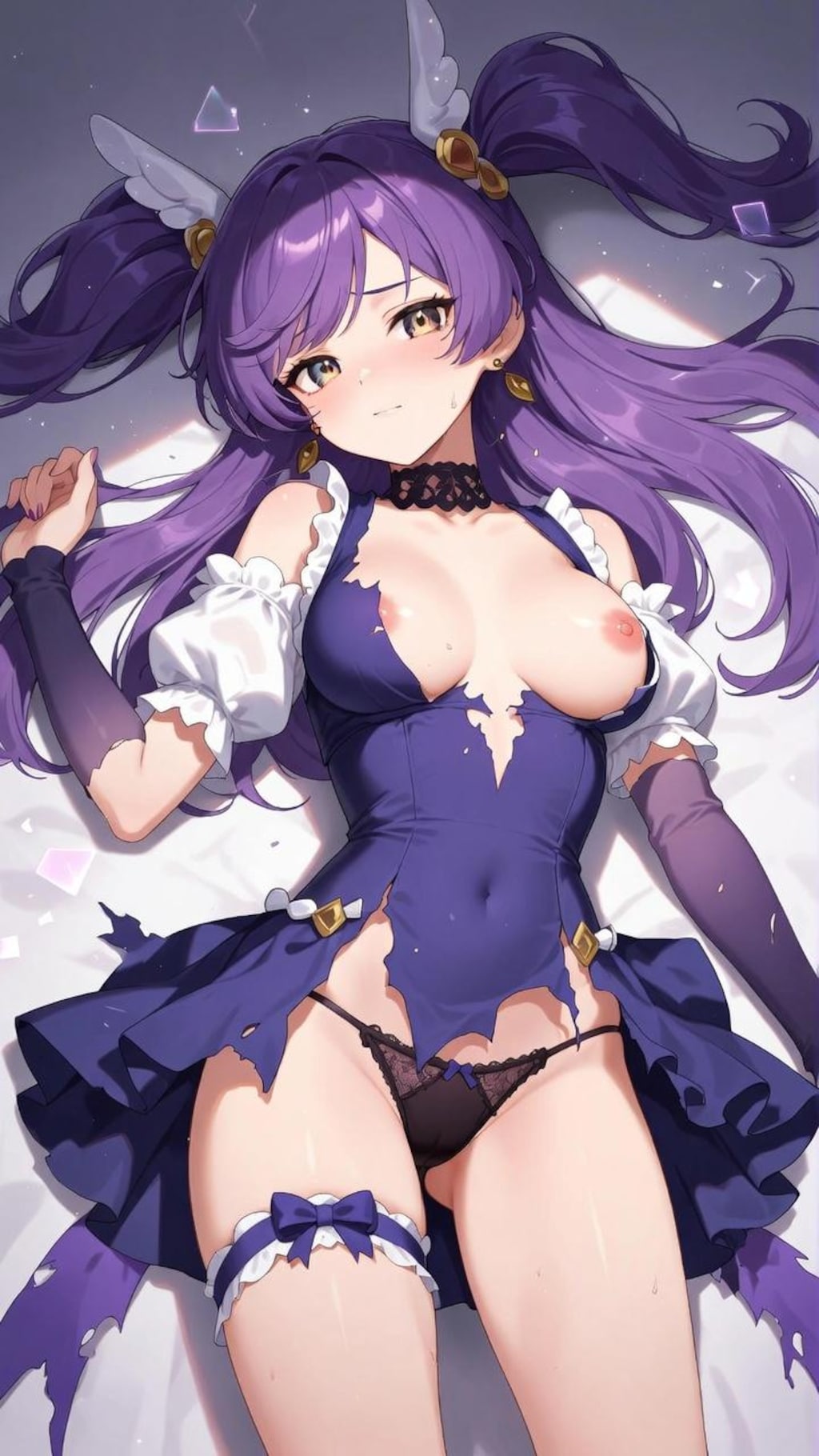 敗北した魔法少女(紫)