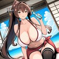 夏のラムネビキニコスプレ人妻＆水彩 5枚目