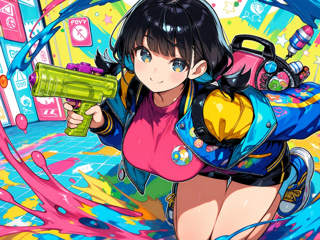 オリキャラ × 某インクゲームの勝手にコラボ