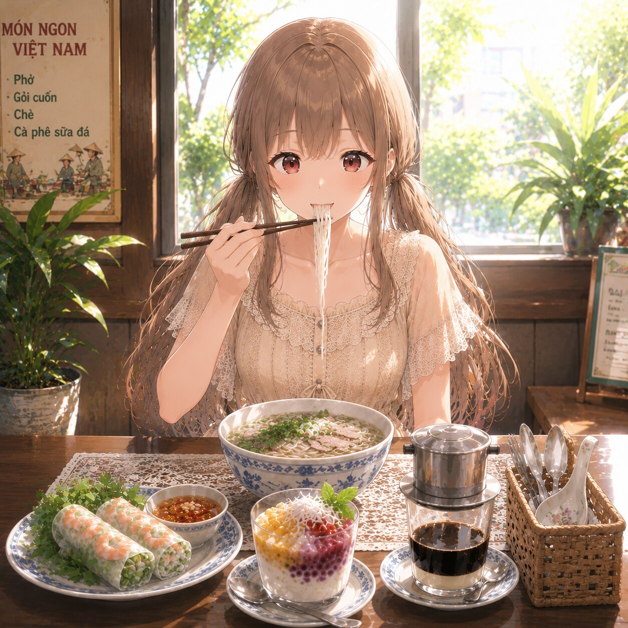 梢とランチ（５２）ベトナムの朝料理