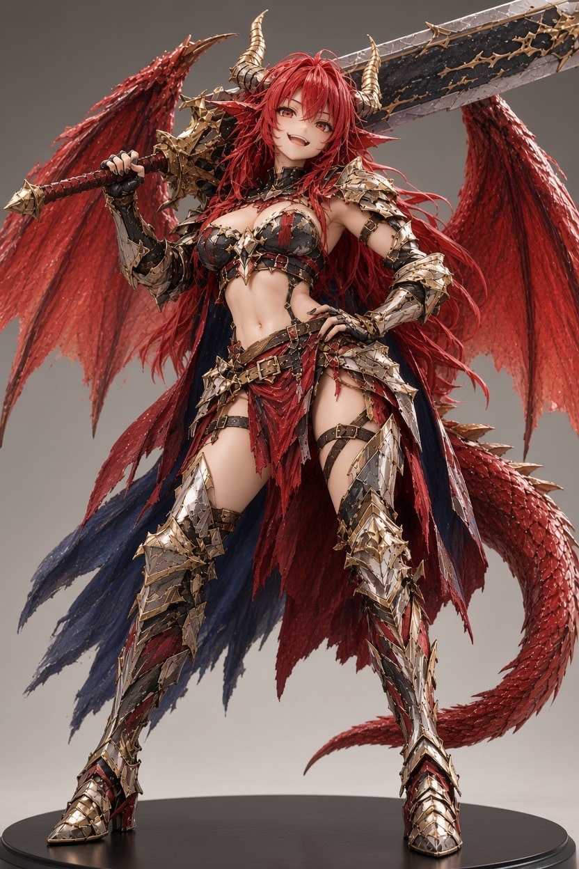 ドラゴン娘×フィギュア化 | の人気AIイラスト・グラビア