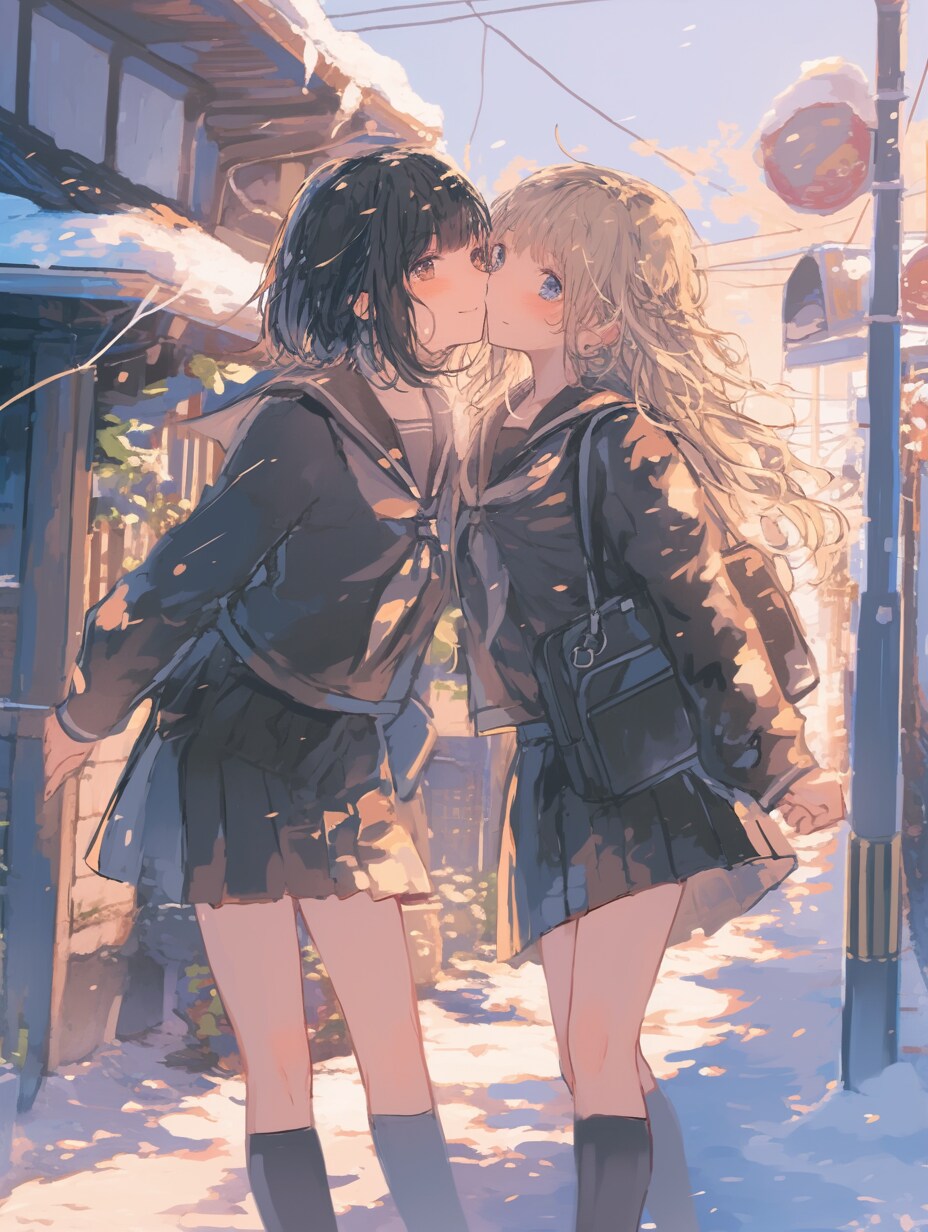 キスしたい二人のJK173