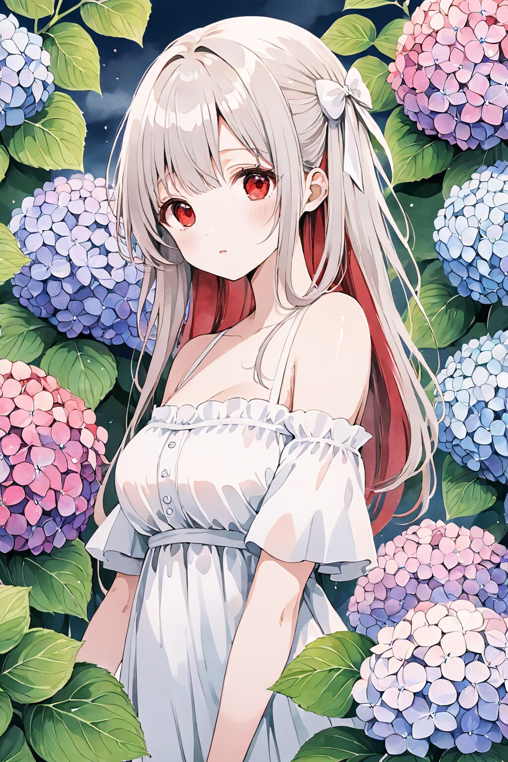 紫陽花と一緒 | の人気AIイラスト・グラビア