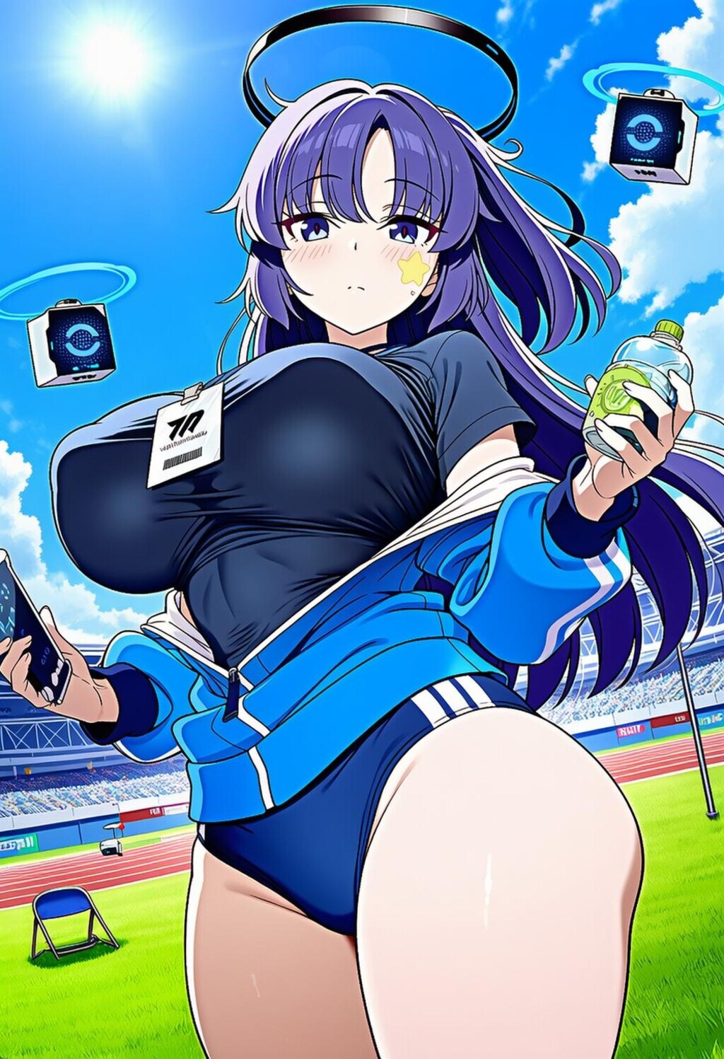 ハロウィン毒スライムブルマコスプレ人妻タンク
