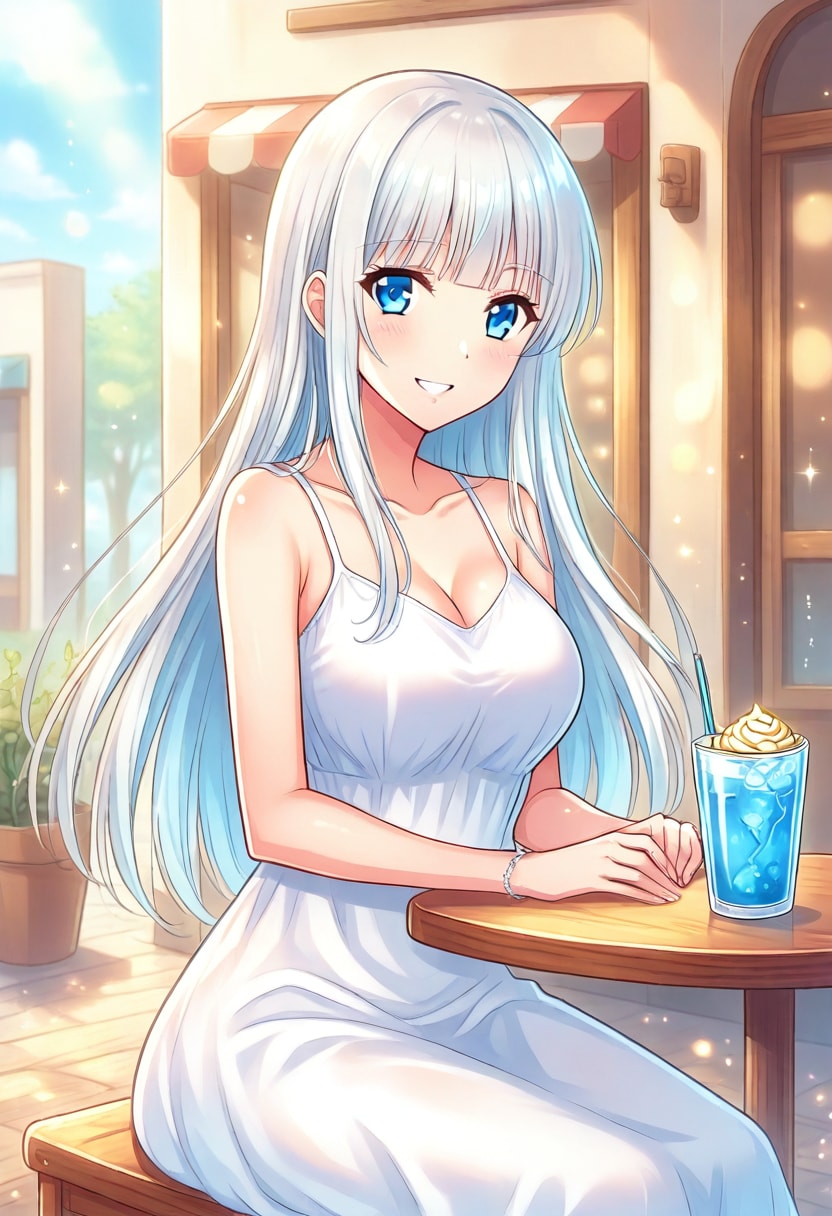 オープンカフェでひといき
