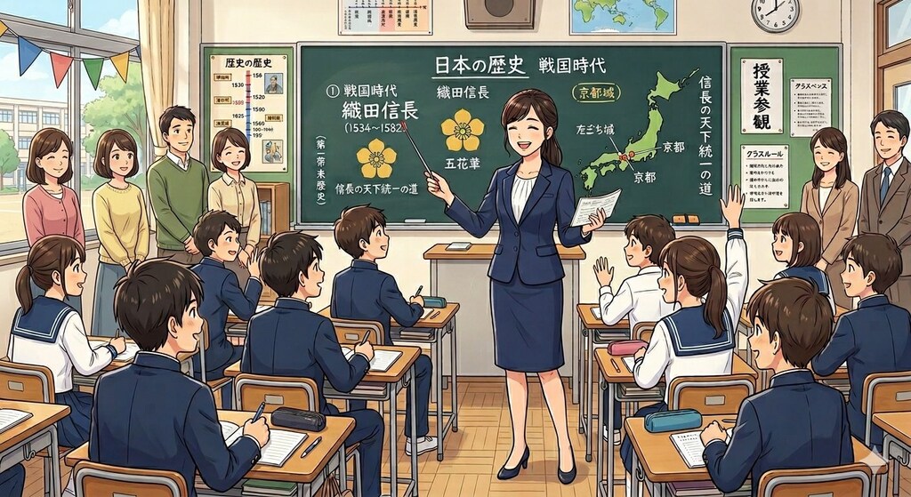 明日香先生の授業参観